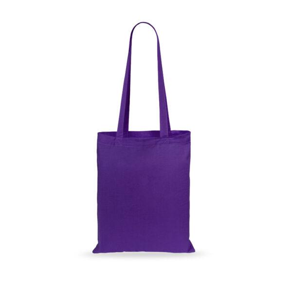 Bolsa de algodón económica de color morado
