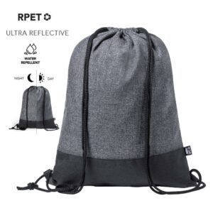 Mochila de cuerdas reflectante en poliéster