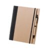Cuaderno con bolígrafo a juego negro