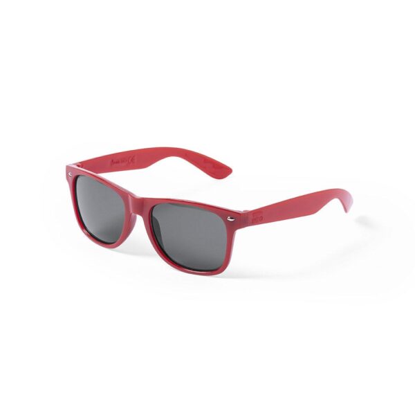 Gafas de sol UV400 rojas en RPET
