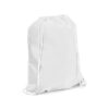 Mochila blanca de poliéster 210T