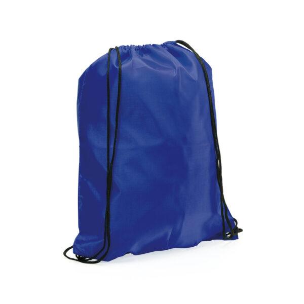Mochila de cuerdas en poliéster azul