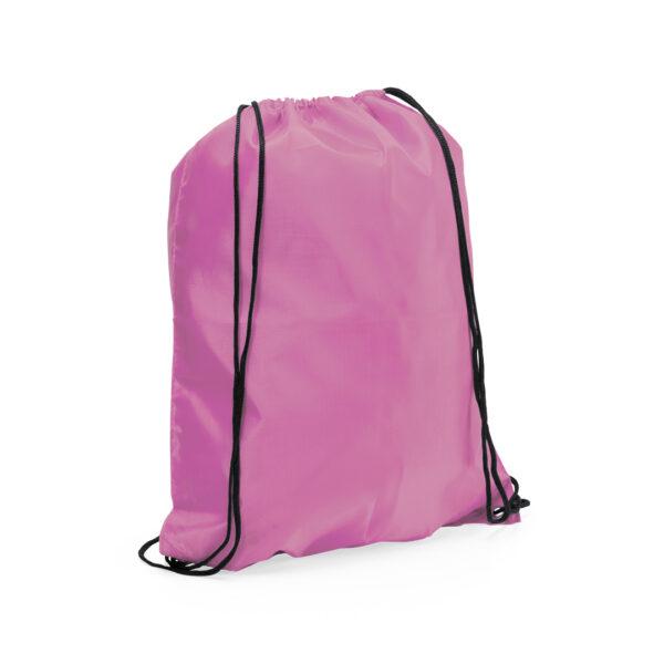 Mochila saco de poliéster rosa