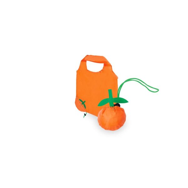 Bolsa plegable poliéster diseño fruta naranja