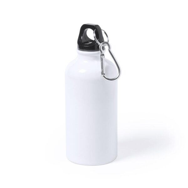 Bidón blanco con mosquetón para sublimación