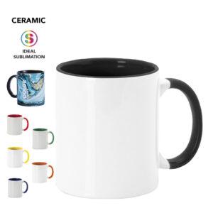 Taza con detalles a color ideal para sublimación