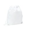 Mochila blanca de tejido no tejido