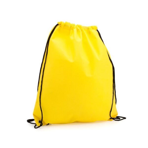 Mochila tipo saco en color amarillo