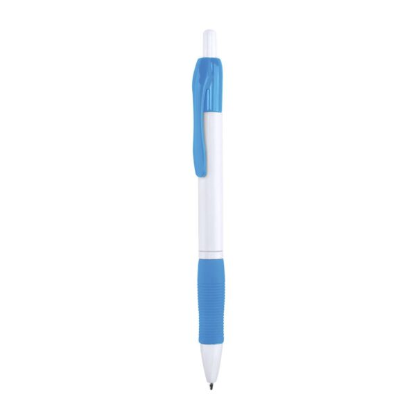 Bolígrafo con acabados en azul claro