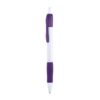 Bolígrafo goma antideslizante y acabados en morado