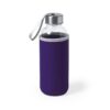 Botella de cristal con neopreno morado