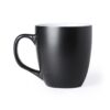 Taza de desayuno negra tamaño grande