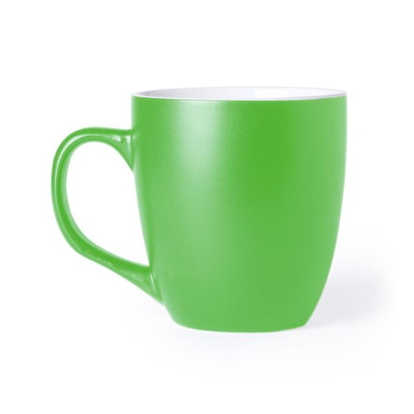 taza de desayuno verde