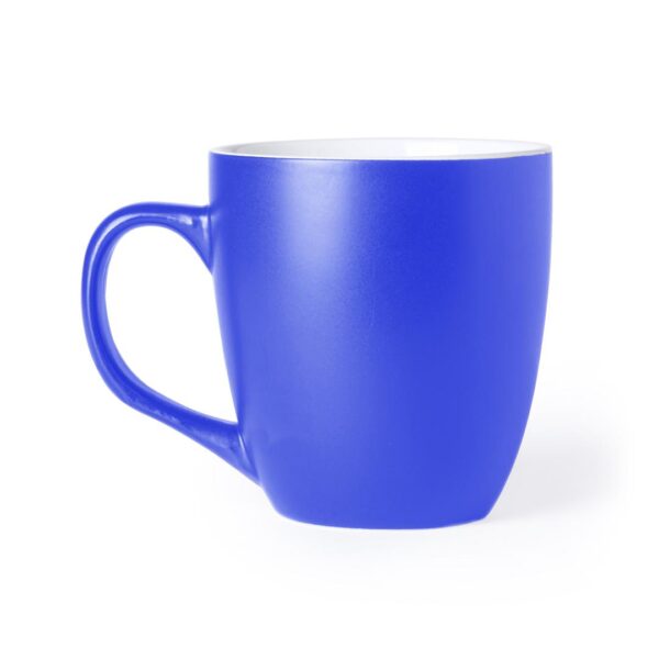 Taza de cerámica de gran capacidad azul