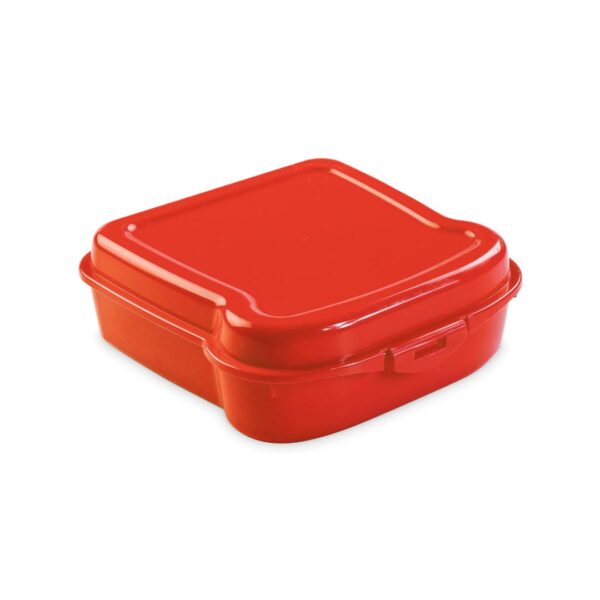 Fiambrera roja para sandwich personalizada reutilizable