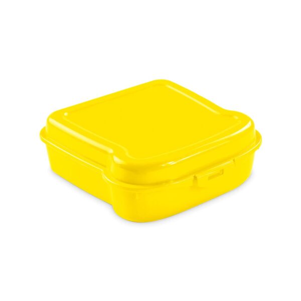 Fiambrera amarilla para sandwich personalizada reutilizable
