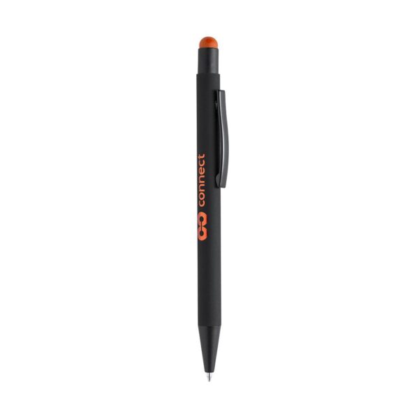 Bolígrafo con puntero táctil en color naranja