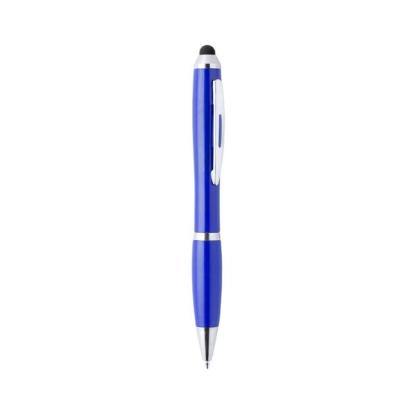 Bolígrafo con puntero táctil azul