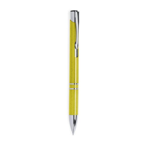 Bolígrafo amarillo personalizable
