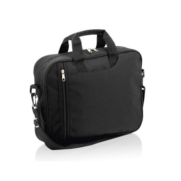 Elegante bolsa portadocumentos negra