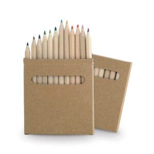 Set de 12 lápices de colores en madera