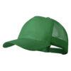 Gorra de rejilla verde con 5 paneles en poliéster