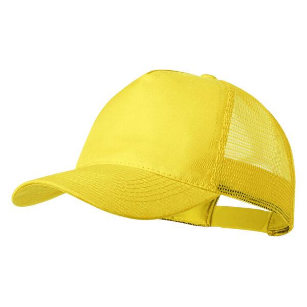 Gorra de rejilla amarilla