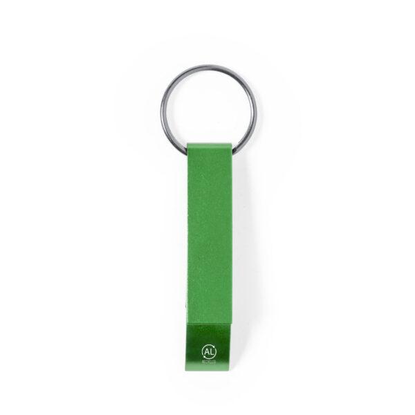 Llavero abridor 2 en 1 verde