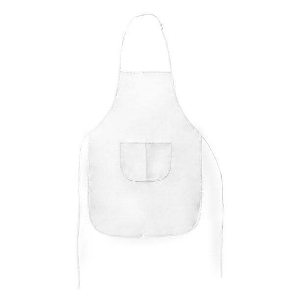 Delantal de cocina de tejido no tejido blanco