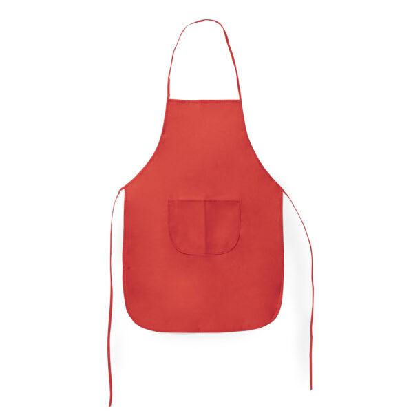 Delantal de cocina en non-woven rojo
