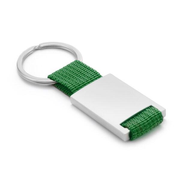 Llavero verde personalizable