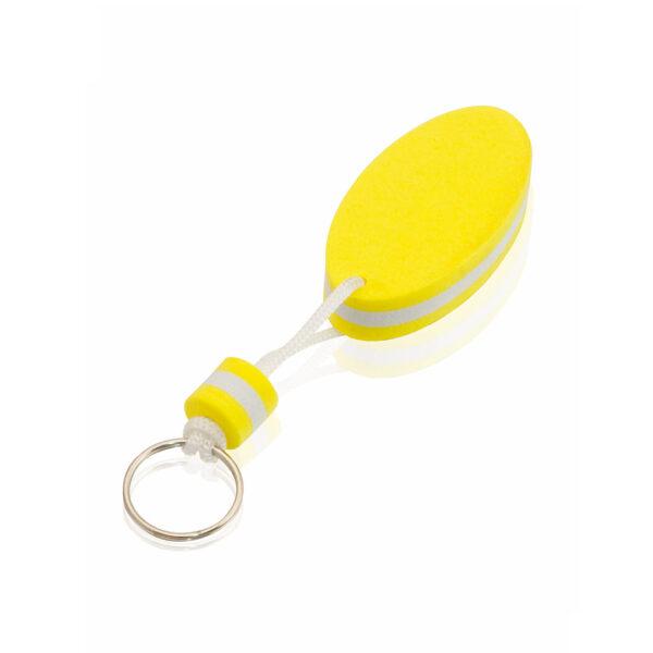 Llavero flotante con cuerpo de EVA amarillo y blanco