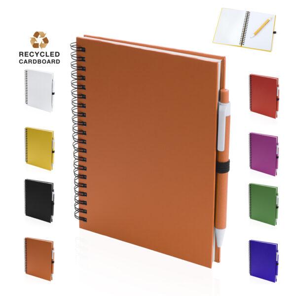 Libreta con bolígrafo 2 en 1