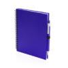 Set azul de libreta con boli