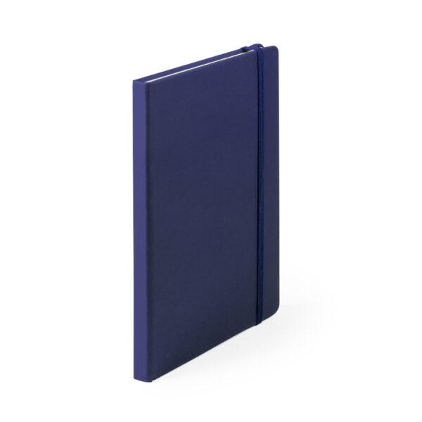 Bloc de notas azul marino con tapa rígida