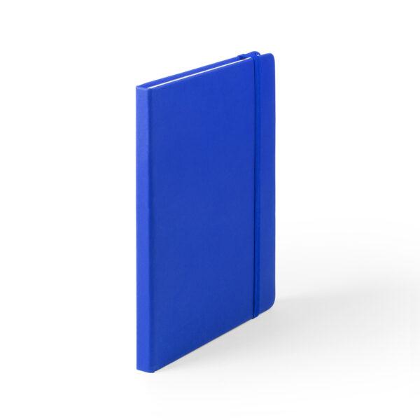 Cuaderno azul con tapa rígida