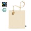 Bolsa de algodón natural Fairtrade de 180 g/m2