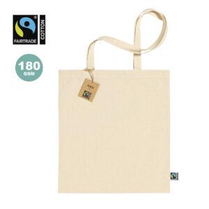 Bolsa de algodón natural Fairtrade de 180 g/m2