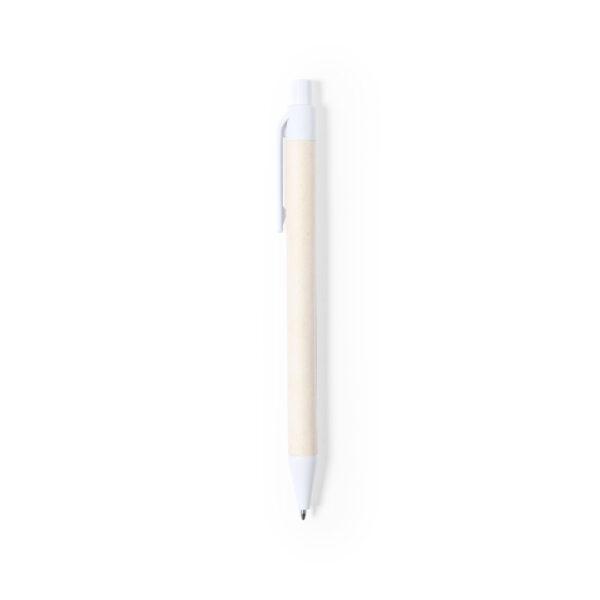 Bolígrafo de cartón reciclado blanco