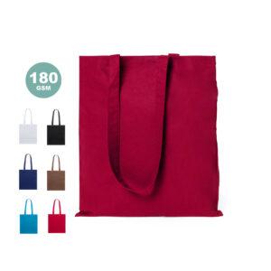 Bolsa de color en algodón personalizada de 180 gramos