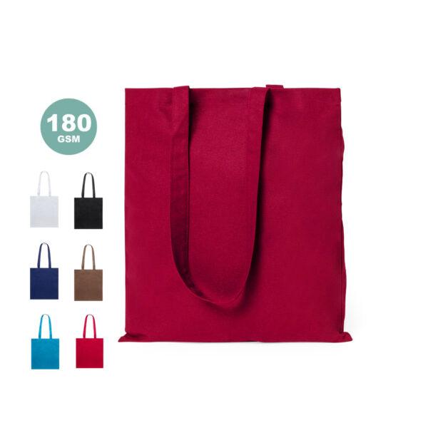 Bolsa de color en algodón personalizada de 180 gramos