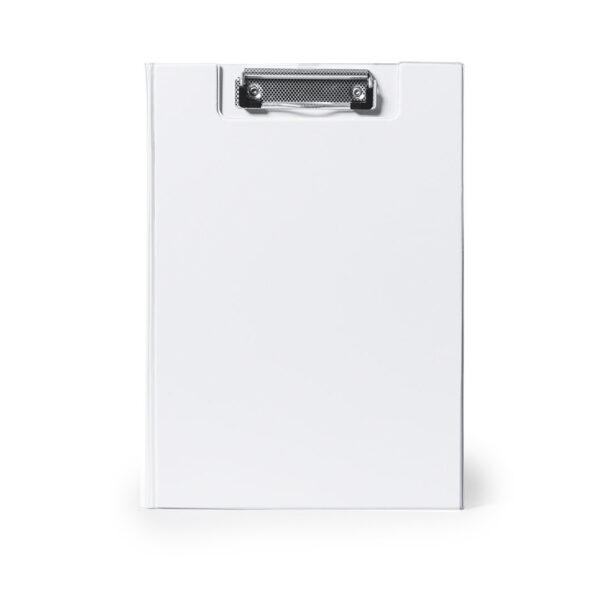 Carpeta blanca con pinza