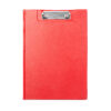 Carpeta roja con pinza portapapeles