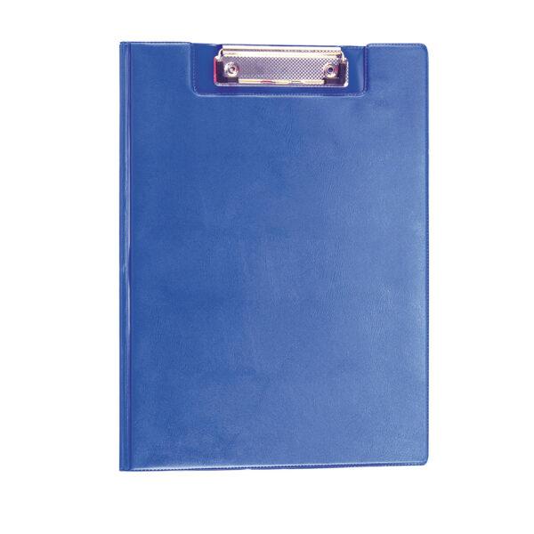 Carpeta azul con sujetapapeles para eventos