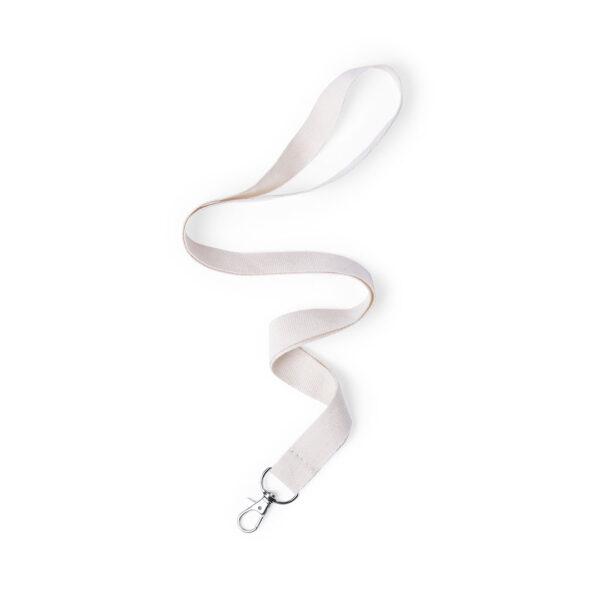 Lanyard personalizable de algodón con mosquetón