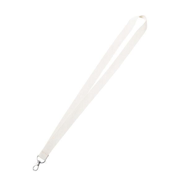 Lanyard de algodón con mosquetón metálico