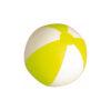 Pelota de playa bicolor amarilla y blanca