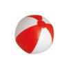 Pelota bicolor roja y blanca en PVC
