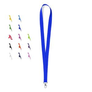 Lanyard de poliéster con mosquetón giratorio