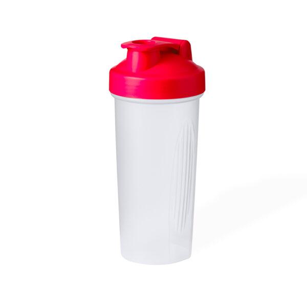 Bidón mezclador de proteínas rojo